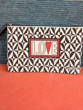 Brighton Love Cosmetic Bag, Cotton Blend, NWOT